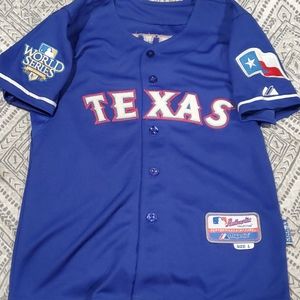 Texas rangers baseball jersey nwots
